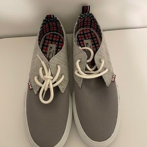 Ben Sherman Bristol Oxford Light Grey Textile. New - Men’s Size 8.5
